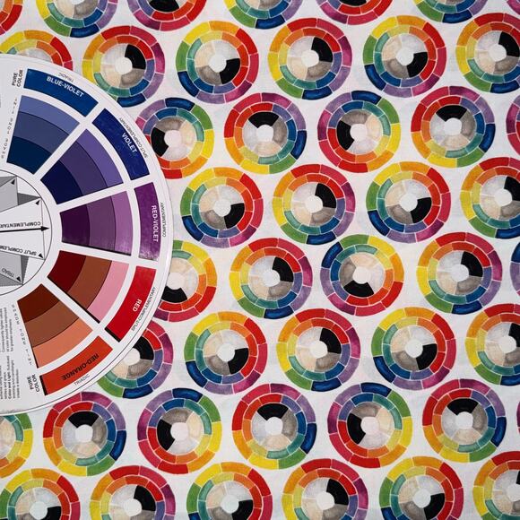 Wheel of Color - Mess Maker by The Paper Curator - Michael Miller Fabrics - 1 YD - Picture 8 of 9